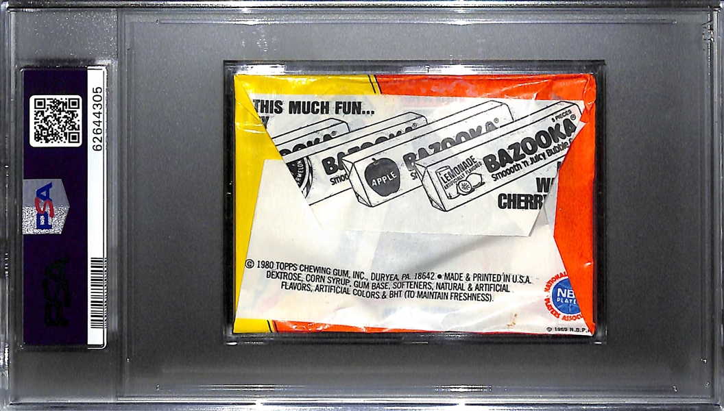 1980 Topps Basketball Wax Pack Graded PSA 8 (Larry Bird and Magic Johnson Rookies)