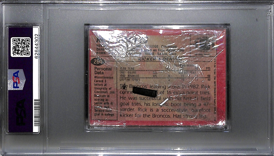 1983 Topps Football Cello Pack w. Terry Bradshaw on Top Graded PSA 10 (Pop 2)