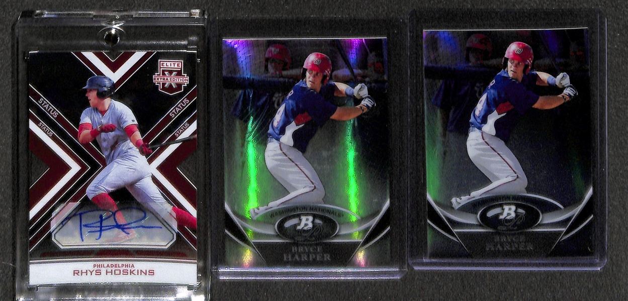 Lot of (6) Baseball Inserts and Autographs Feat. Mike Trout Kaboom! and More