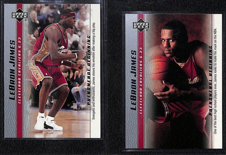 Lot of (13) Basketball Cards including (4) Michael Jordan and (2) LeBron James Rookies