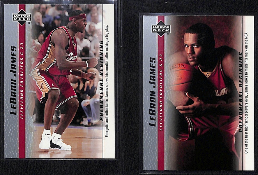 Lot of (13) Basketball Cards including (4) Michael Jordan and (2) LeBron James Rookies