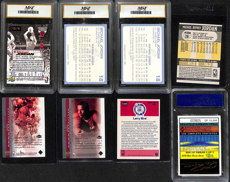 Lot of (13) Basketball Cards including (4) Michael Jordan and (2) LeBron James Rookies