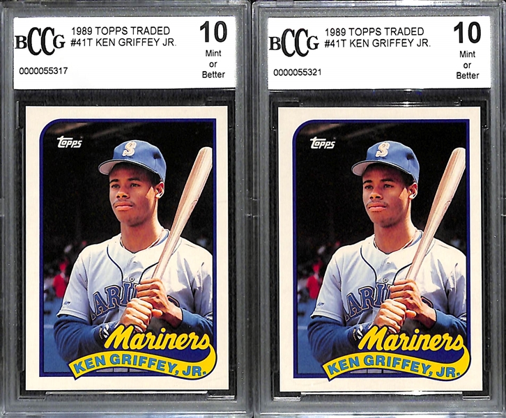 Lot of (20) Mostly Graded Rookie Cards Feat. Ken Griffey Jr and Derek Jeter