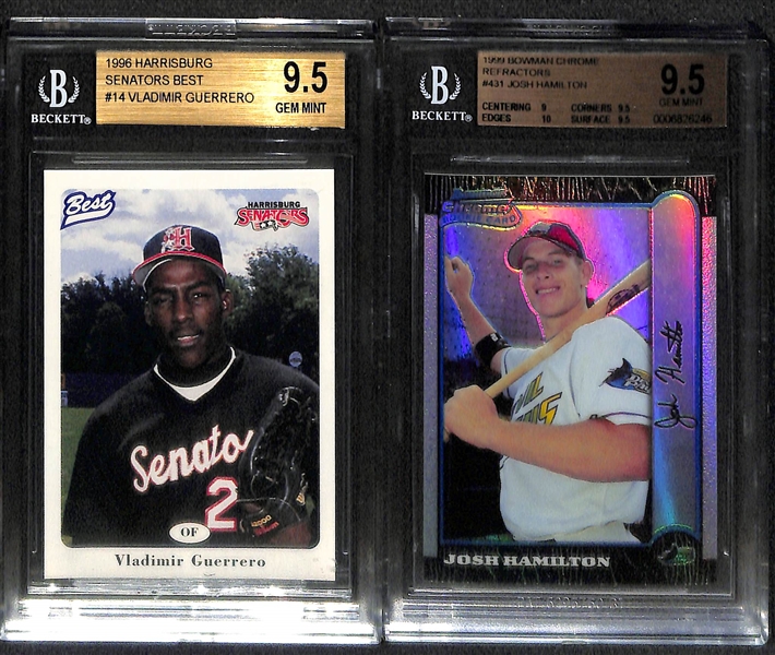 Lot of (20) Mostly Graded Rookie Cards Feat. Ken Griffey Jr and Derek Jeter