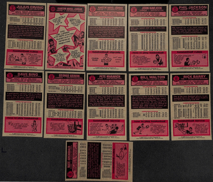 1976-77 Topps Basketball Complete Set of 144 Cards