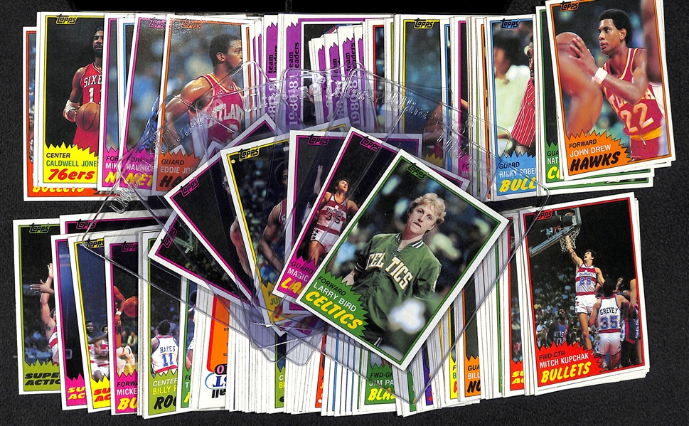 1981-82 Topps Basketball Complete Set of 198 Cards