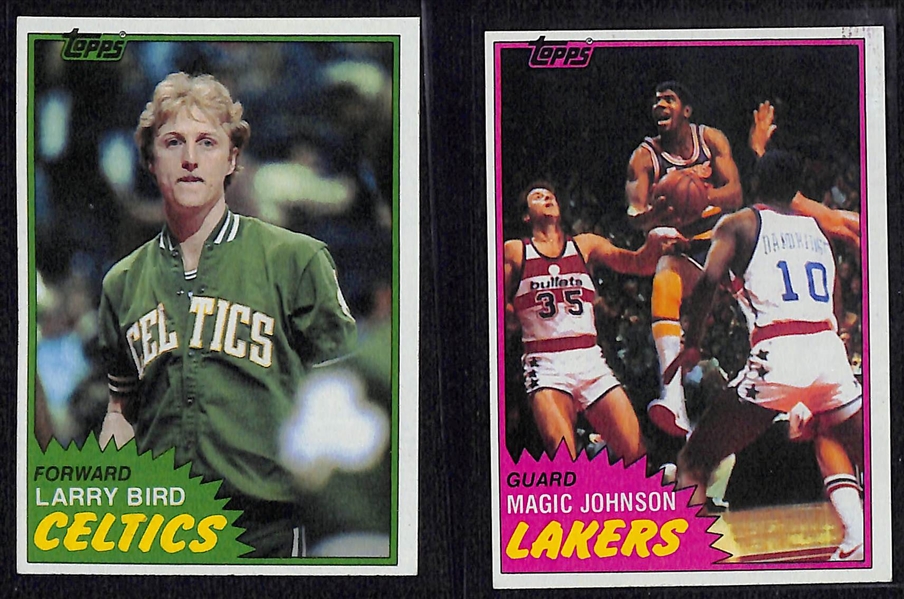 1981-82 Topps Basketball Complete Set of 198 Cards