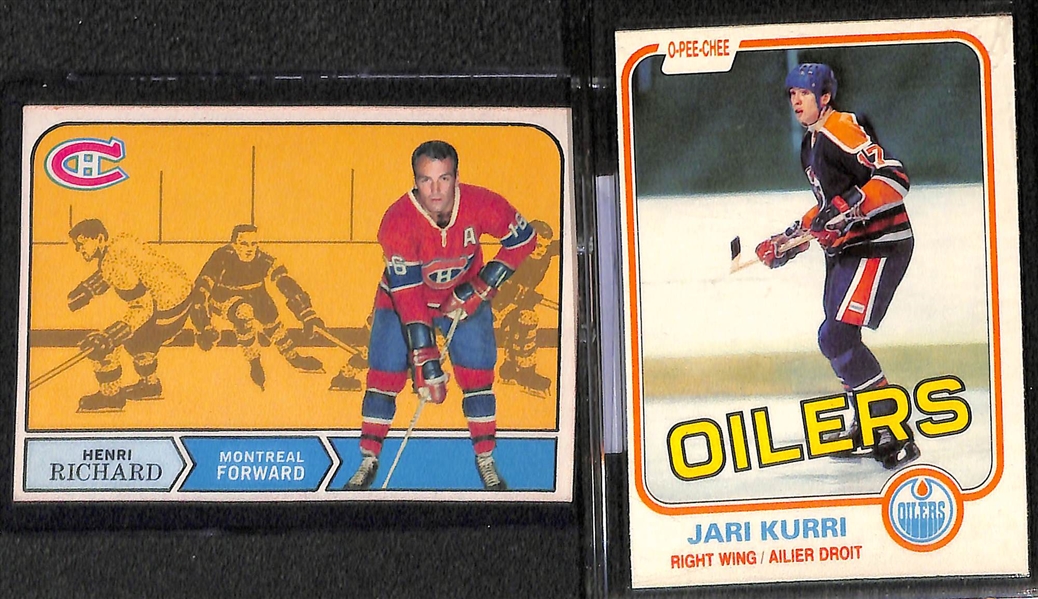 Lot of (8) O-Pee-Chee Hockey Cards Featuring Bobby Clarke Rookie Card
