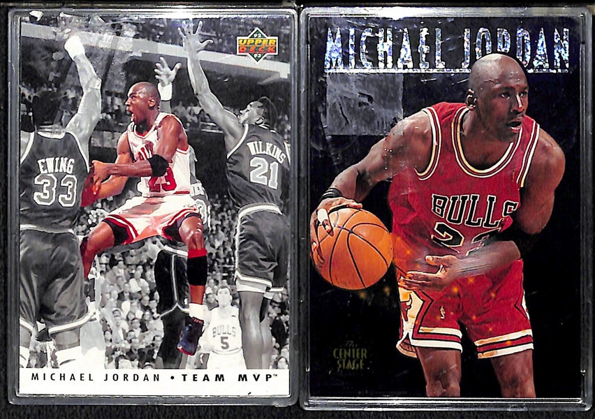 Lot of (30+) Michael Jordan Baseball and Basketball Cards and Inserts