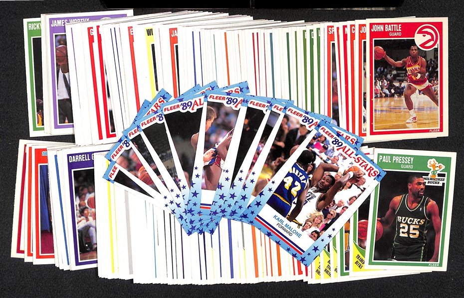 1989-90 Fleer Basketball Complete Set w. Stickers