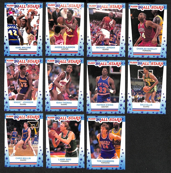 1989-90 Fleer Basketball Complete Set w. Stickers
