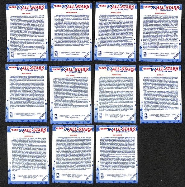 1989-90 Fleer Basketball Complete Set w. Stickers