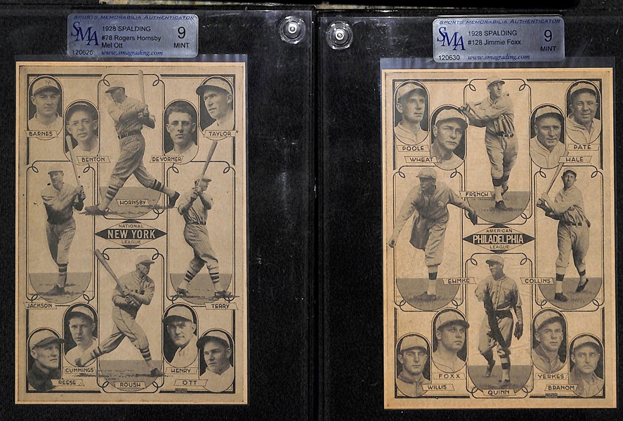 Lot of (12) 1911-1948 Encased Baseball Newspaper Clippings Feat. Ty Cobb and Babe Ruth
