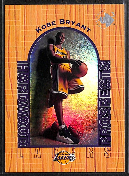 Lot of (5) Kobe Bryant Rookie Cards Feat. Both UD3, Fleer, Collectors Choice, and Upper Deck