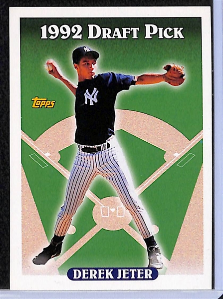 1989 Upper Deck Ken Griffey Jr. and (4) Derek Jeter Rookie Cards