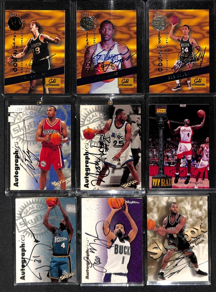 Lot of (50+) Autographed Basketball Card Lot Feat. Vince Carter, Dominique Williams, Dennis Rodman, and More