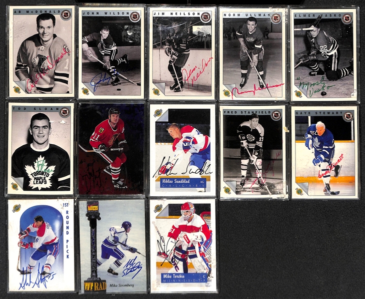Lot of (55+) Autographed Hockey Cards Feat. Frederik Lindquist