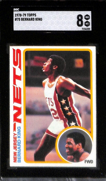 Lot of (4) 1979-1981 SGC Graded Topps Basketball w. Larry Bird Rookie 