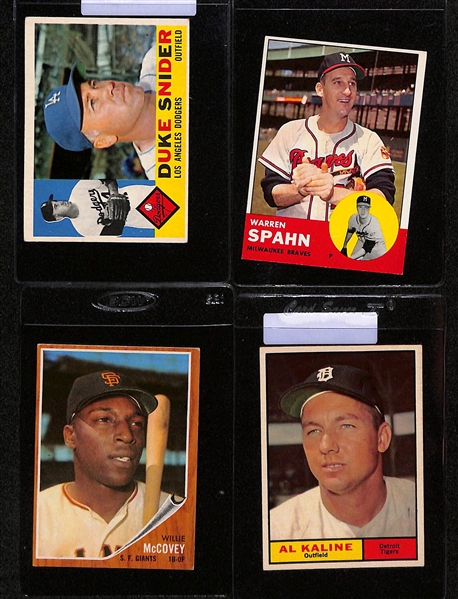 Lot of (35+) 1950s and 1960s Topps Baseball Cards Feat. (6) Stan Musial, Frank Robinson, and Many More 