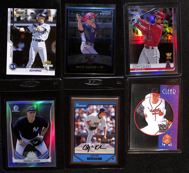 Lot of (30) Mostly Modern Baseball with (17) Mike Trout Cards and Jacob Degrom Rookie