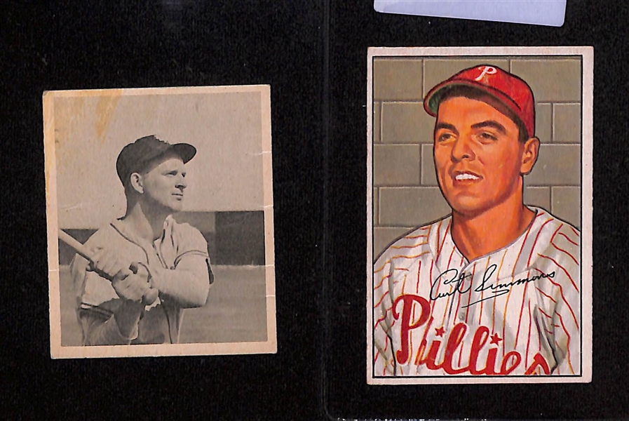 Lot of (20+) Low Grade 1950s Baseball Cards Featuring Roy Campanella Rookie (Trimmed)