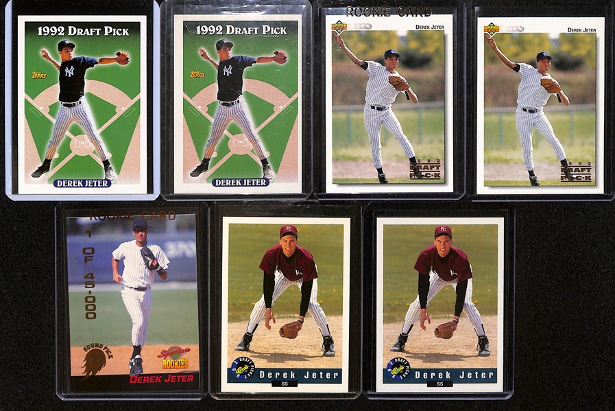 Lot of (40) Derek Jeter Rookie Cards