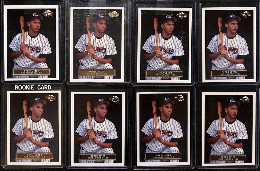 Lot of (40) Derek Jeter Rookie Cards
