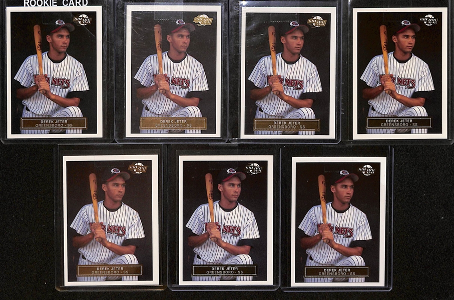 Lot of (40) Derek Jeter Rookie Cards