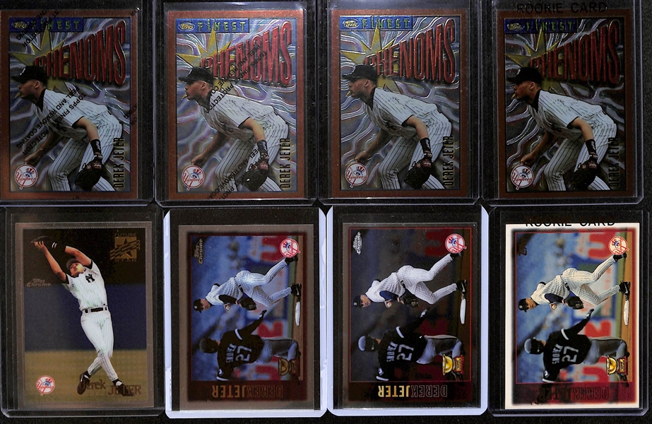Lot of (25+) Derek Jeter Baseball Cards w. 1998 Pacific Paramount Special Delivery PSA 10