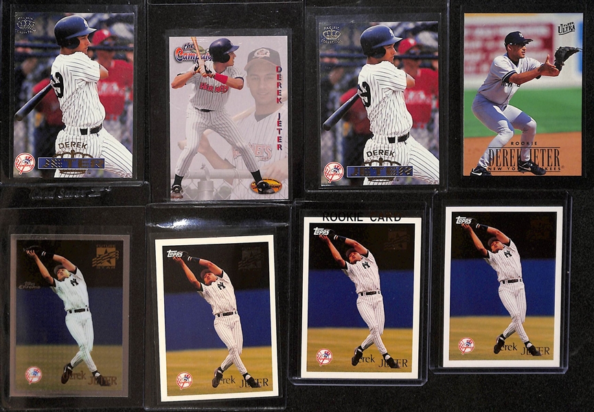 Lot of (25+) Derek Jeter Baseball Cards w. 1998 Pacific Paramount Special Delivery PSA 10