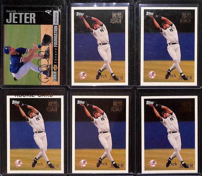 Lot of (25+) Derek Jeter Baseball Cards w. 1998 Pacific Paramount Special Delivery PSA 10