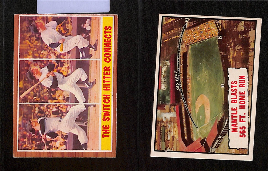 Lot of (17) Mostly 1960s Mickey Mantle Cards w. 1958 All Star