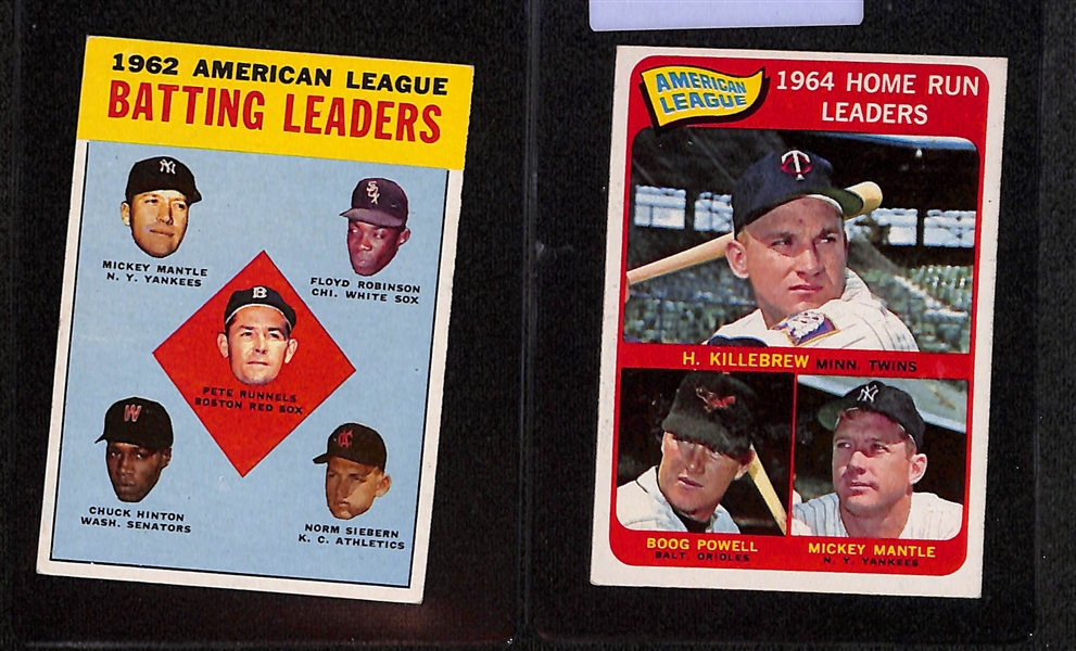 Lot of (17) Mostly 1960s Mickey Mantle Cards w. 1958 All Star