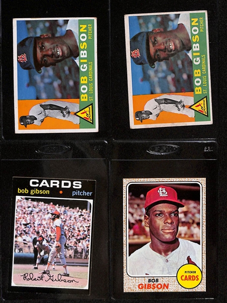 Lot of (25+) 1950s 60s and 70s Baseball Cards w. Ernie Banks, Bob Gibson and Harmon Killebrew