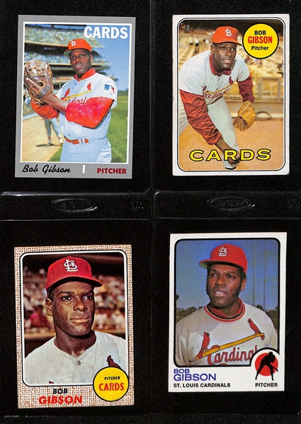 Lot of (25+) 1950s 60s and 70s Baseball Cards w. Ernie Banks, Bob Gibson and Harmon Killebrew