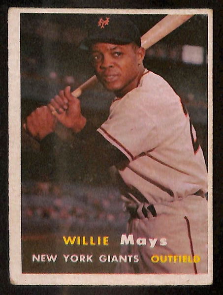Lot of (6) 1957-1959 Topps Willie Mays Baseball Cards