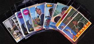 Lot of (13) 1950s-70s Roberto Clemente Mostly Topps Baseball Cards
