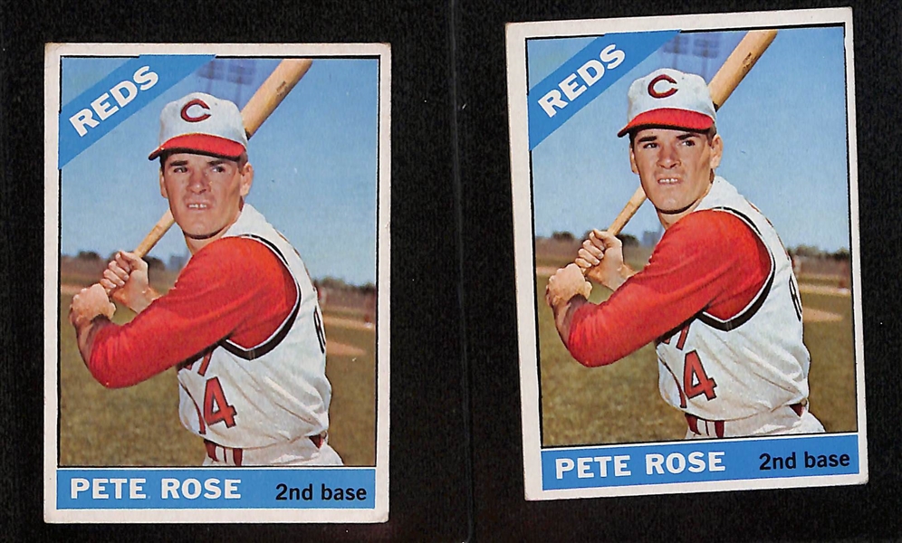 Lot of (10) 1960s and 70s Pete Rose Baseball Cards