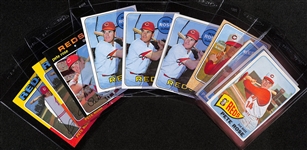 Lot of (10) 1960s and 70s Pete Rose Baseball Cards