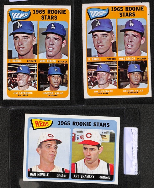 Lot of (15) 1965 Topps Baseball Rookies w. (2) Niekro, Hunter, (3) Morgan and Others 