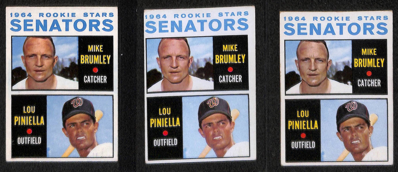 Lot of (17) 1963 & 1964 Topps Baseball Rookies w. Stargell, Perry, Staub, Piniella and Others