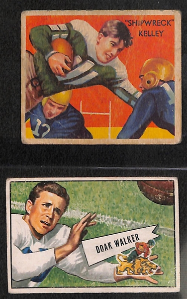 Lot of (6) Early Vintage Football Featuring 1935 National Chicle Shipwreck Kelley