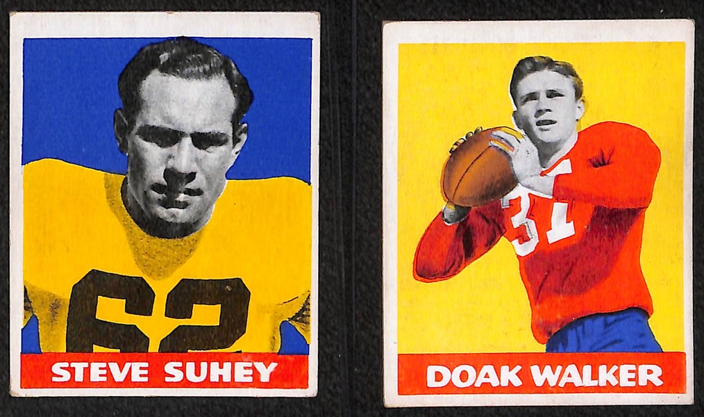 Lot of (6) Early Vintage Football Featuring 1935 National Chicle Shipwreck Kelley