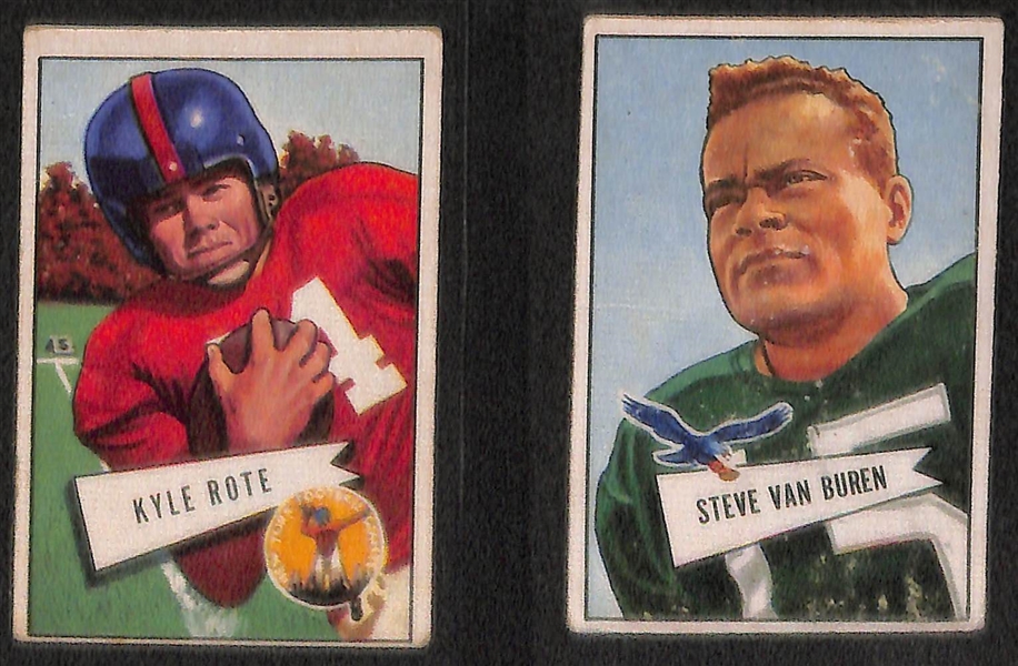 Lot of (6) Early Vintage Football Featuring 1935 National Chicle Shipwreck Kelley