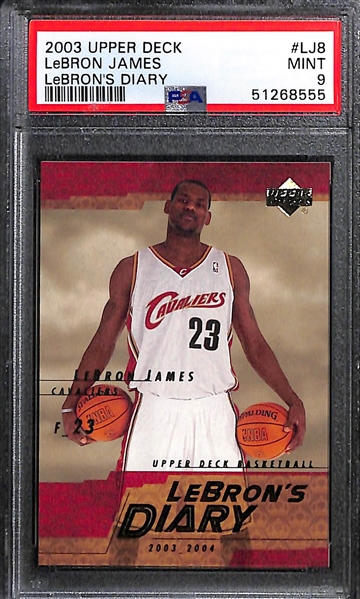 Lot of (7) Graded NBA Rookies and Stars w. LeBron James, Donovan Mitchell and Others
