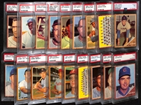 Lot of (18) 1962 Topps Baseball All Graded PSA 7 w. Ron Santo (2nd Year), and Giants Team