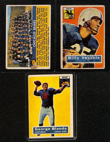 Huge Lot of (45+) 1950s Vintage Football Cards Feat. Blanda, Stautner, Perry and (8) PSA Graded