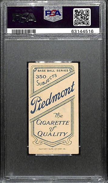 1909-11 T206 Frank Chance (HOF) Portrait (Yellow) - Piedmont 350 PSA 4