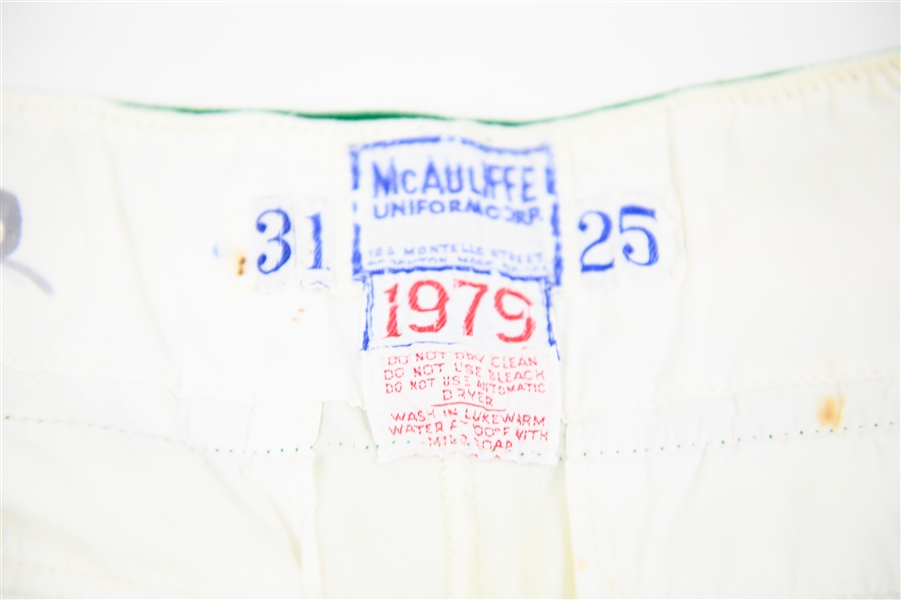 1975 Team-Issued and Used Rick Langford Oakland A's Pants (Size 31/25) by McAuliffe Uniform Corp.)
