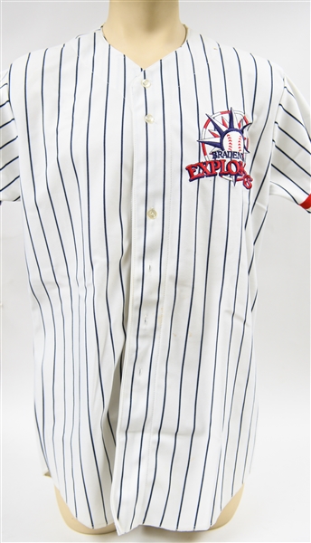 Lot of (2) Rick Langford Bradenton Explorers Senior Professional Baseball Association Game-Used Jerseys (c. 1989-1990)